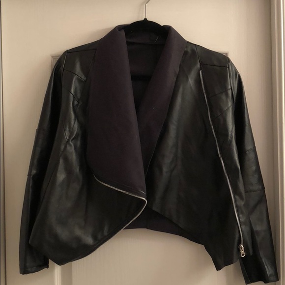 Jackets & Blazers - Vintage Faux Black Leather Jacket |Size 2-4| Jackets & Blazers - Vintage Faux Black Leather Jacket |Size 2-4|